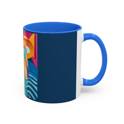 Surfing Zebra Colorful Mugs (11oz, 15oz)