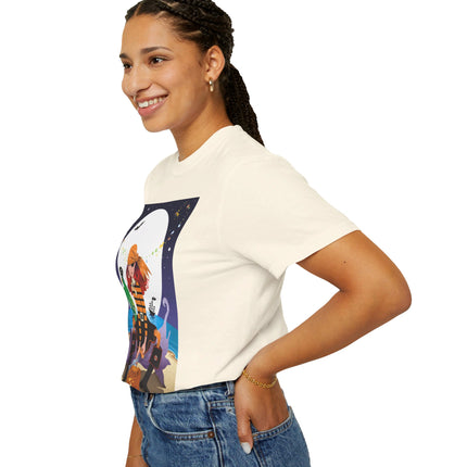 Moonlit Pirate Halloween Unisex Garment-Dyed T-shirt