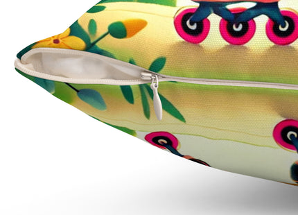 Firefly Dance on Wheels Spun Polyester Square Pillow