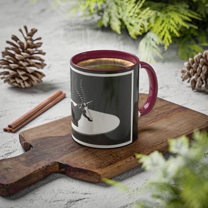 “Goat” (“Blesbok”) by Samuel Jessurun de Mesquita Colorful Mugs, 11oz