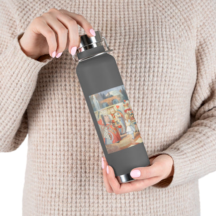 Off with her head! Off with— by Sir John Tenniel Copper Vacuum Insulated Bottle, 22oz