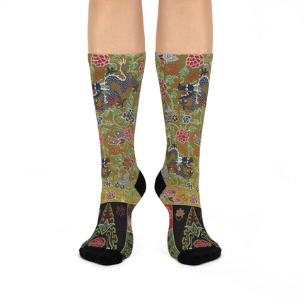 Chinois et Japonais 2 by Auguste Racinet Cushioned Crew Socks