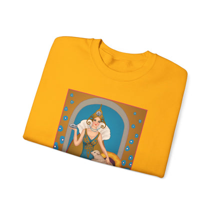 April & Diamond (from the Gem Series) by Sofia Chiostri Heavy Blend™ Crewneck Sweatshirt