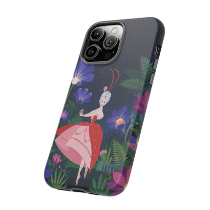 🌺✨ The Lady Of The Starlit Enchanted Garden Phone Case – Art Deco Floral Fantasy