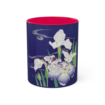 Irises by Kogyo Tsukioka Colorful Mugs, 11oz