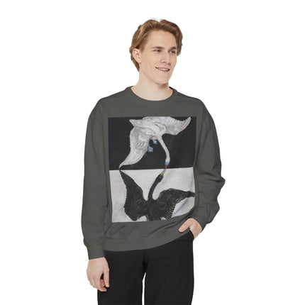 The Swan by Hilma af Klint Garment-Dyed Sweatshirt