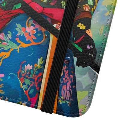 🦉⚔️ Cyberpunk Samurai Owl Flip Case – Neon Wisdom & Warrior Honor