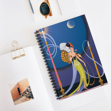 Moonlit Serenade Spiral Notebook - Ruled Line