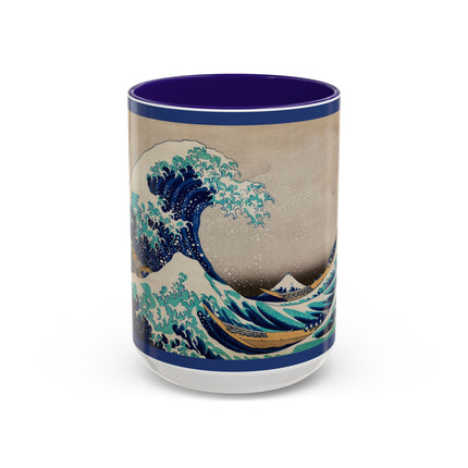 The Great Wave off Kanagawa by Katsushika Hokusai Colorful Mugs (11oz, 15oz)