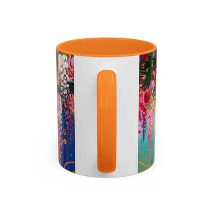 Golden Wisteria Elegance Colorful Mugs (11oz, 15oz)
