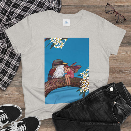 Magnolia Fairy and the Woodland Bird Cotton Tee