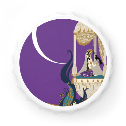 Moonlit Reverie Pavilion Bottle Opener – Art Deco Elegance & Mystical Serenity