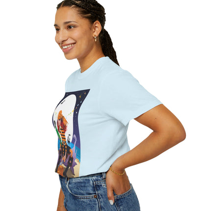 Moonlit Pirate Halloween Unisex Garment-Dyed T-shirt