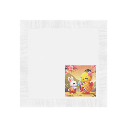 Whimsical Springtime Exchange White Coined Napkins