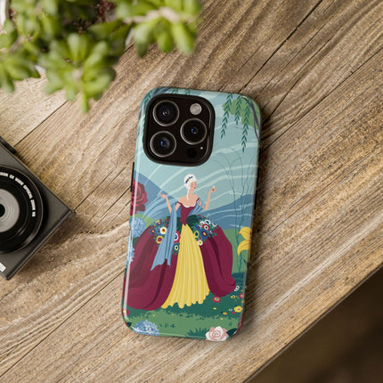 🌹🌿 The Willow Garden Promenade Phone Case – Art Deco Floral Elegance