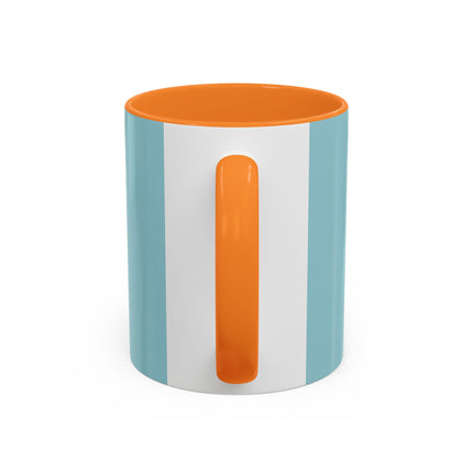 The Lady Of The Coral Parasol Colorful Mugs – Art Deco Coastal Elegance