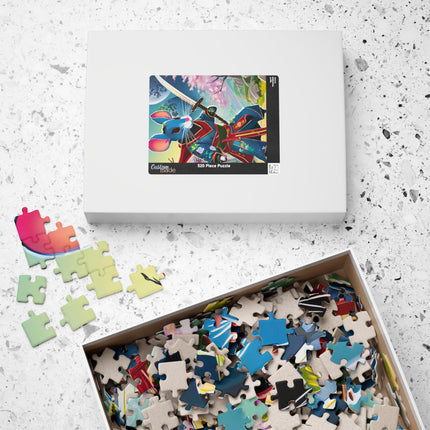 Cyber Samurai Rat Puzzle (110, 252, 520, 1014-piece)