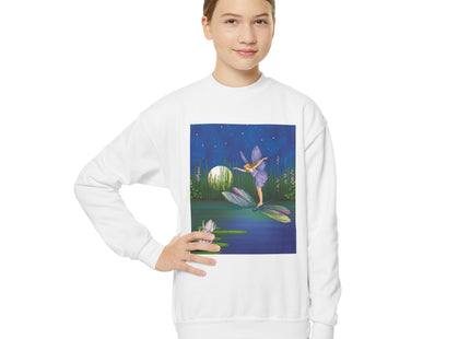 Fairy on a Dragonfly Youth Crewneck Sweatshirt