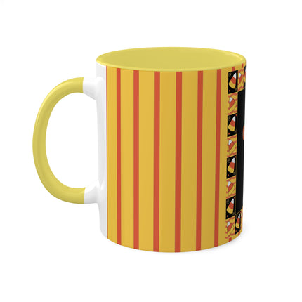 Candy Corn Skeleton Colorful Mugs (11oz, 15oz)