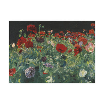 Poppies (A Study of Poppies for Carnation, Lily, Lily, Rose) by John Singer Sargent Postcards (envelopes included) - Bundles of 10, 30, 50 Pieces