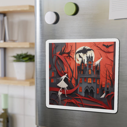 Halloween Night Scene Die-Cut Magnets (5 Sizes)