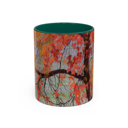 Autumn leaves by Edward Okuń Colorful Mugs (11oz, 15oz)
