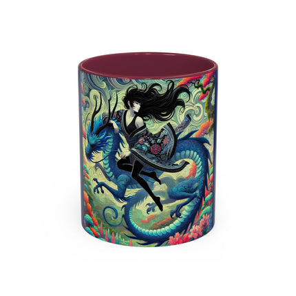 Mystic Guardian of the Sky Light Colorful Mugs (11oz, 15oz)
