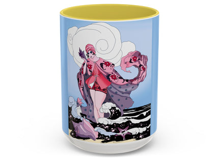 Goddess of the Swirling Sea Colorful Mugs (11oz, 15oz)