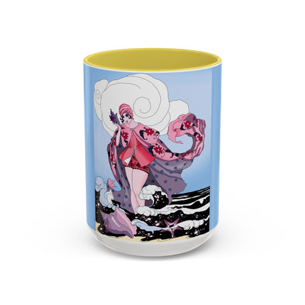 Goddess of the Swirling Sea Colorful Mugs (11oz, 15oz)