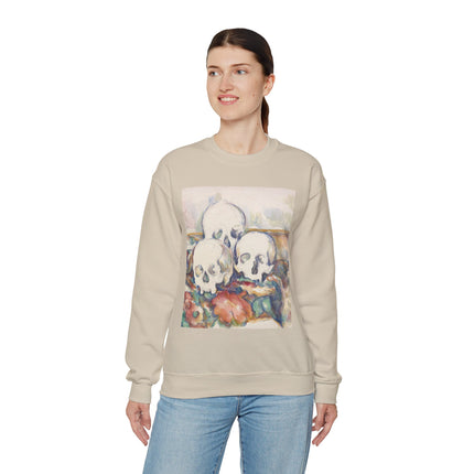 The Three Skulls by Paul Cézanne Unisex Heavy Blend™ Crewneck Sweatshirt