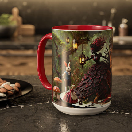 Malice in Wonderland – Gothic Halloween Colorful Mugs (11oz, 15oz)