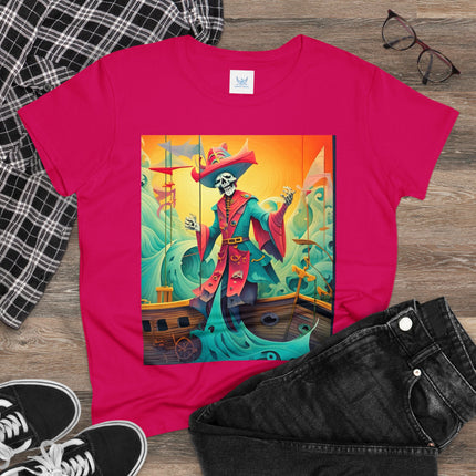Skeleton Crew of the Misty Seas Women's Midweight Cotton Tee