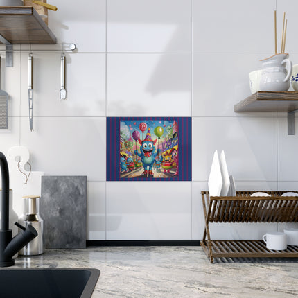 Monster Parade Madness Ceramic Tile