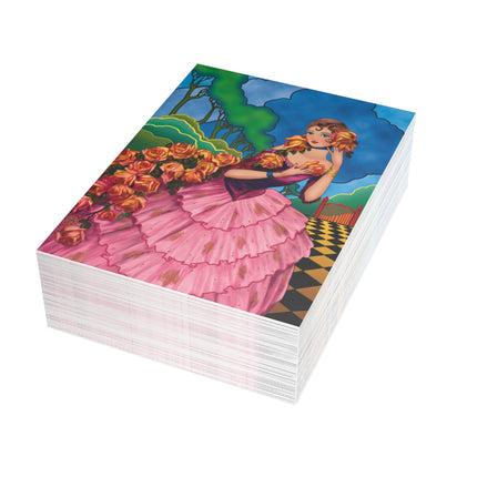 Enchanted Elegance by Bonora Degami Greeting Card 1, 10, 30, and 50pcs