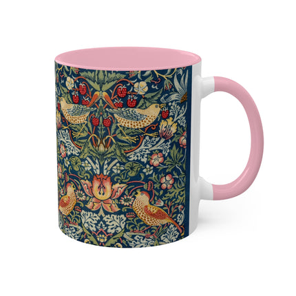 Strawberry Thief by William Morris Colorful Mugs, 11oz