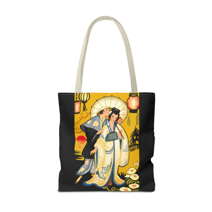 Golden Embrace Tote Bag (AOP)