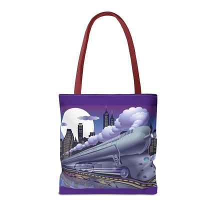 The Art Deco Bullet Train Tote Bag (AOP)