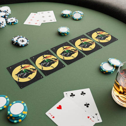 A Witch’s Moonlit Flight Playing Cards