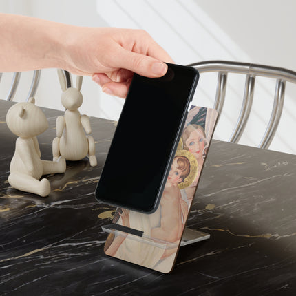 Madonna with Child Surrounded by Musical Angels by Gerda Wegener Mobile Display Stand for Smartphones
