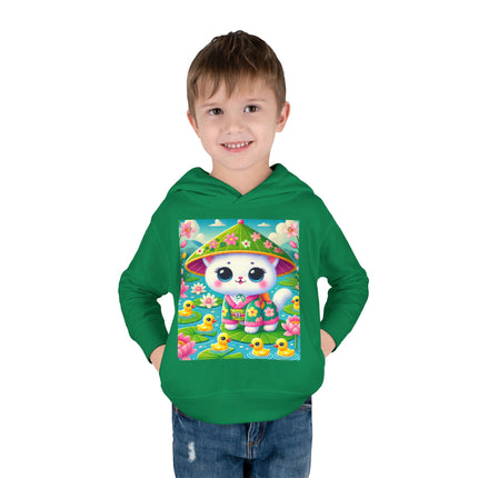 Lily Pond Stroll Toddler Pullover Fleece Hoodie