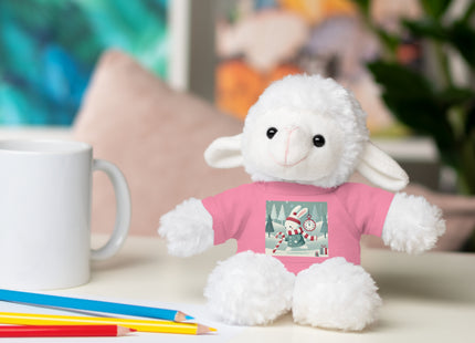 Candy Cane Timekeeper Bunny Stuffed Animals with Tee