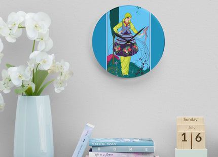 Exquisite Elegance by Umberto Brunelleschi Acrylic Wall Clock