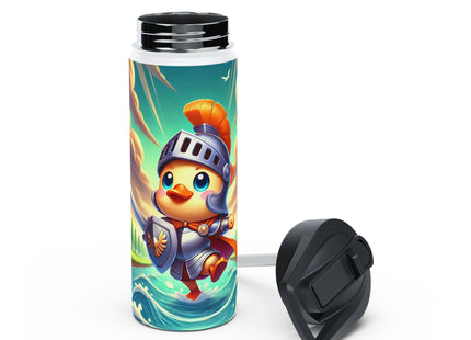 Valiant Duck Stainless Steel Water Bottle, Standard Lid