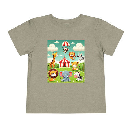 Whimsical Circus Friends Toddler Short Sleeve Tee