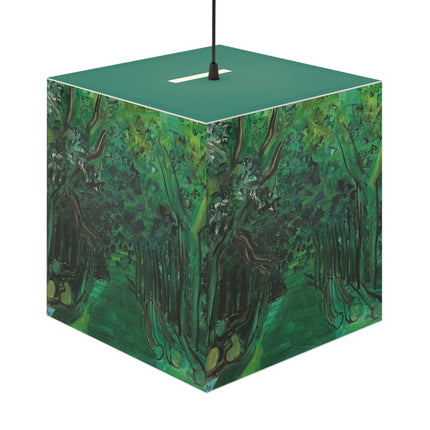 Route en forêt by Raoul Dufy Light Cube Lamp