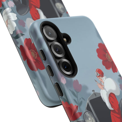 🚗🌺 The Lady Of The Grand Touring Car Phone Case – Art Deco Motoring Elegance