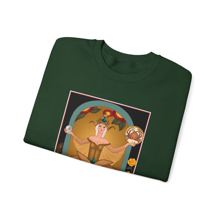 June & Pearl, Alexandrite (from the Gem Series) by Sofia Chiostri Heavy Blend™ Crewneck Sweatshirt