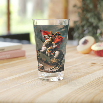 Napoleon Crossing the Alps by Jacques-Louis David Glass, 16oz