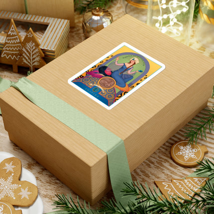 December & Tanzanite (from the Gem Series) by Sofia Chiostri Kiss-Cut Stickers (4 Sizes)