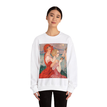 Sur la Route d'Anacapri by Gerda Wegener Heavy Blend™ Crewneck Sweatshirt